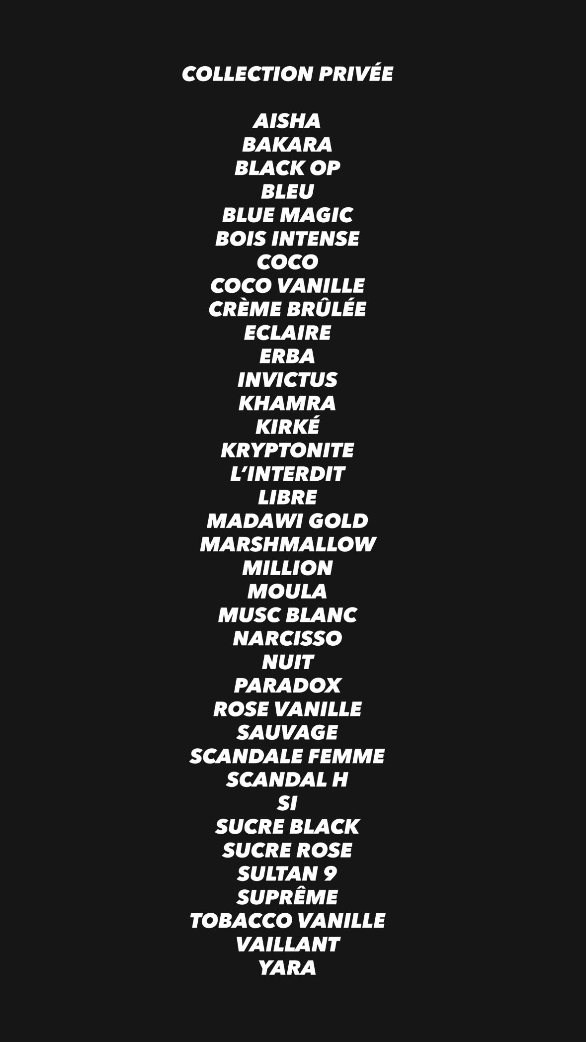 Lot de 10 parfums - Collection privée