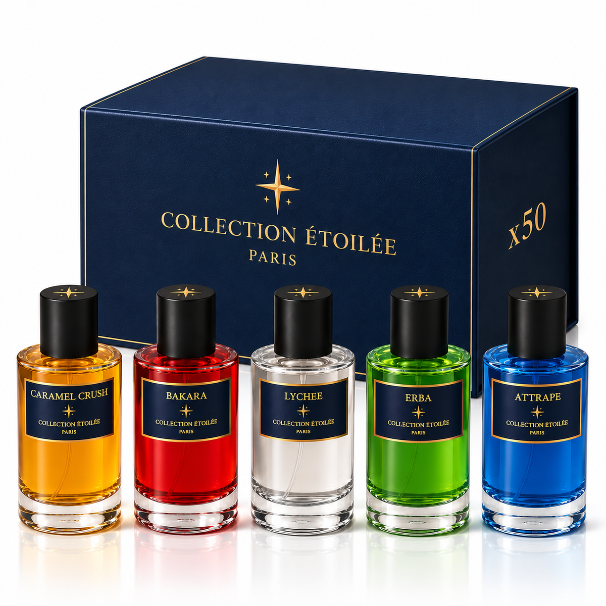 Lot de 50 parfums - Collection étoilée