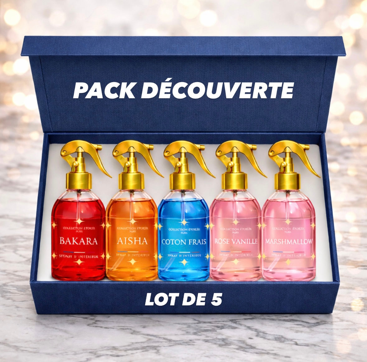 Lot de 5 spray textile - Collection étoilée – AT PARFUM