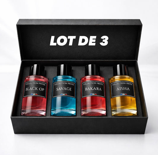 Lot de 3 parfums - Collection privée (6,66€/l'u)